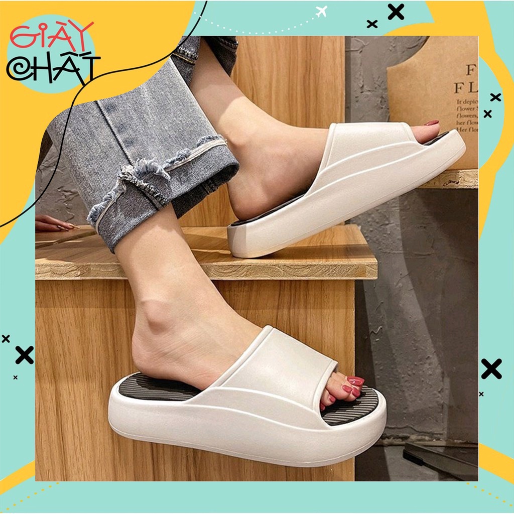 Dép Bánh Mì Nam Nữ, Dép Đế Bánh Mì Cao 5cm Hàng Loại 1 J116 Omen Sneaker