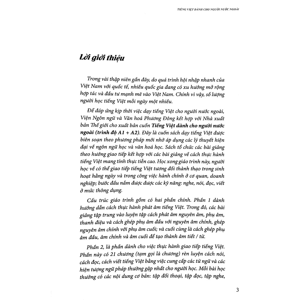 Sách Tiếng Việt Dành Cho Người Nước Ngoài - Trình Độ A1+A2