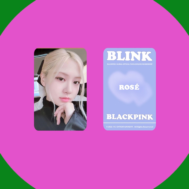 Blackpink 2022weverse deluxe membership gift blink holographic collection photocard