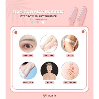 Set 3 dao cạo lông mày Habaria