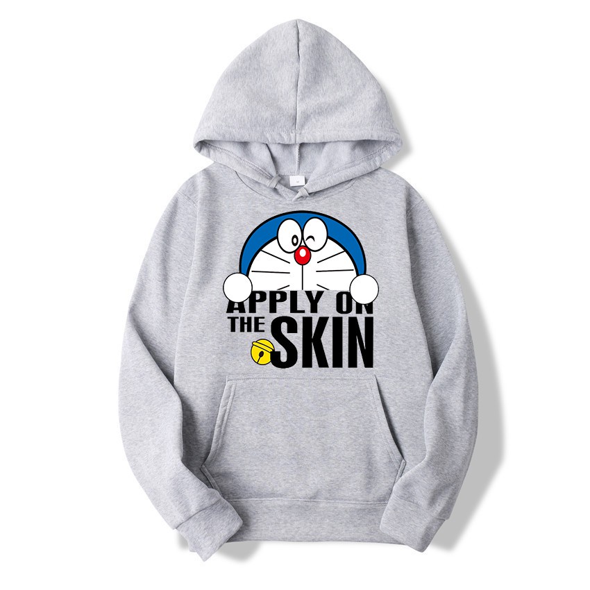 ⚡12.12⚡ Doraemon fashion daisy print ulzzang áo khoác có mũ trùm đầu plus size nam & nữ áo khoác dài tay cặp đôi áo khoác rời áo khoác ngoài