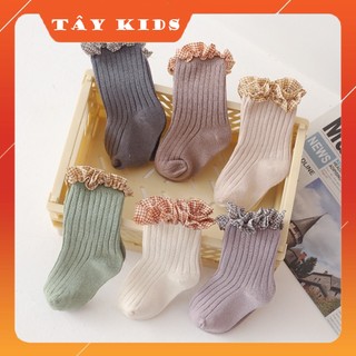 Tất vớ cho bé. tất vớ ren bèo tiểu thư kids socks dành cho bé 1-5 tuổi