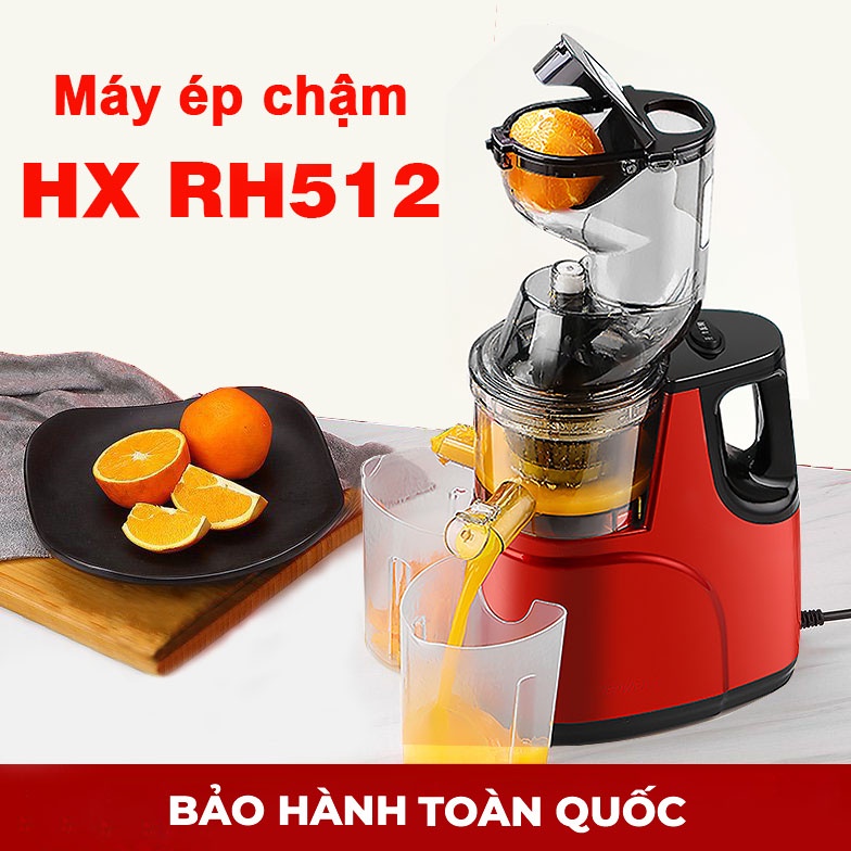 MÁY ÉP CHẬM HX-RH512 - ÉP KIỆT BÃ - MÁY ÉP TRÁI CÂY TỐC ĐỘ CHẬM HONGXIN - Máy ép trái cây