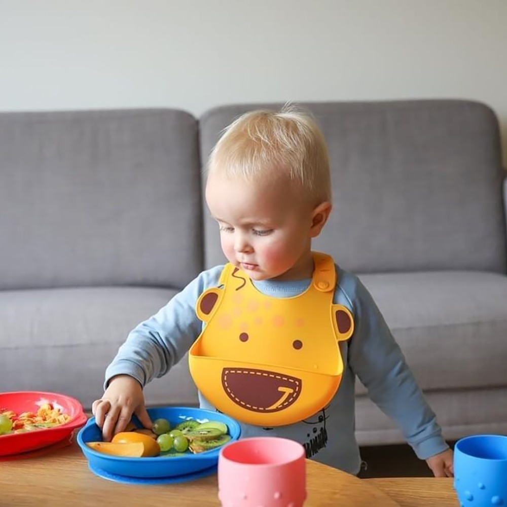 Yếm silicon ăn dặm cho bé Marcus &amp; Marcus, từ 6 tháng - Lola