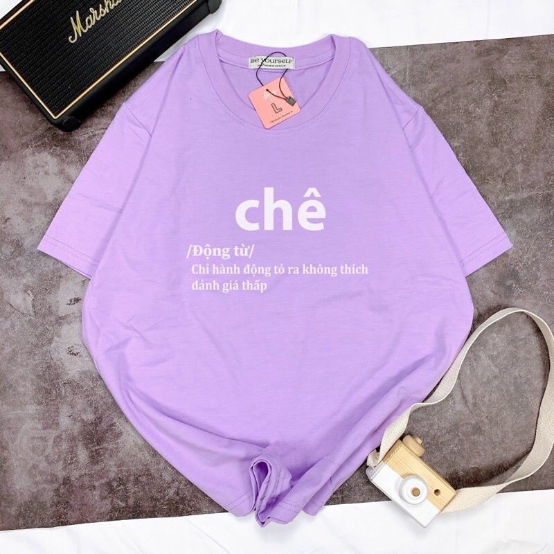Áo thun nam nữ unisex in chữ chê bắt trend hài hước vải cotton thoáng mát cổ tròn shop.lucas