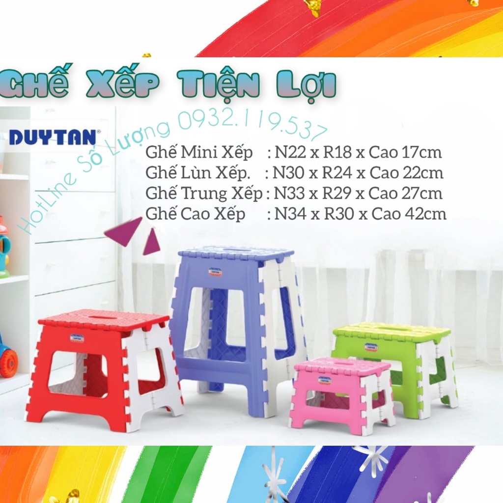 🚀TBA SHOP🚀 Ghế Nhựa Xếp Duy Tân nhiều kích cỡ