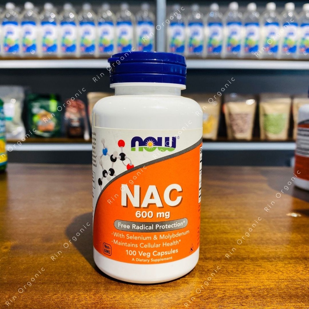 Viên Uống Giải Độc Gan,Bảo Vệ Phổi NOW NAC 600mg - 100 Viên