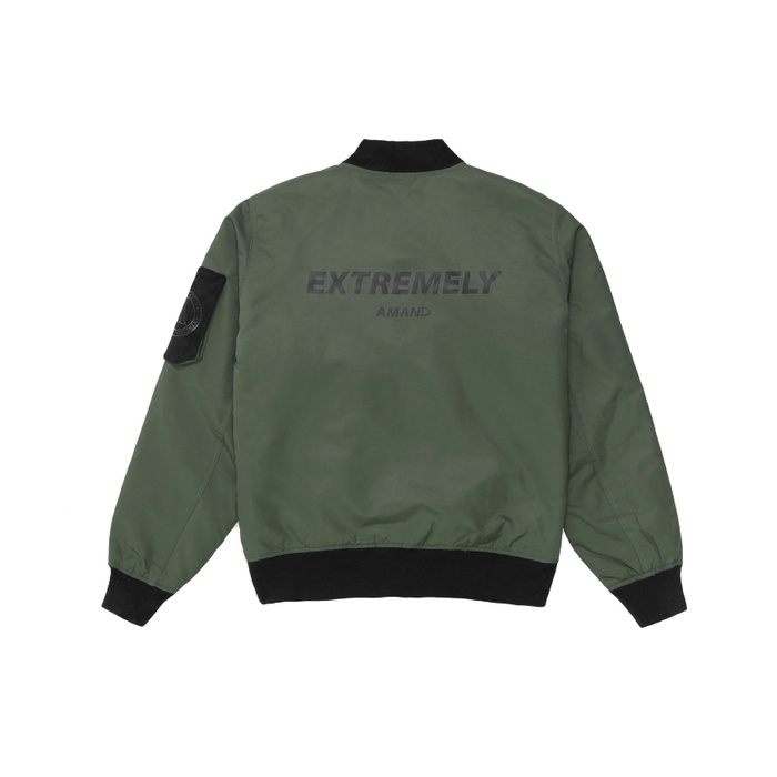 Áo Khoác Amand Signature Basic Bomber - Dark Green