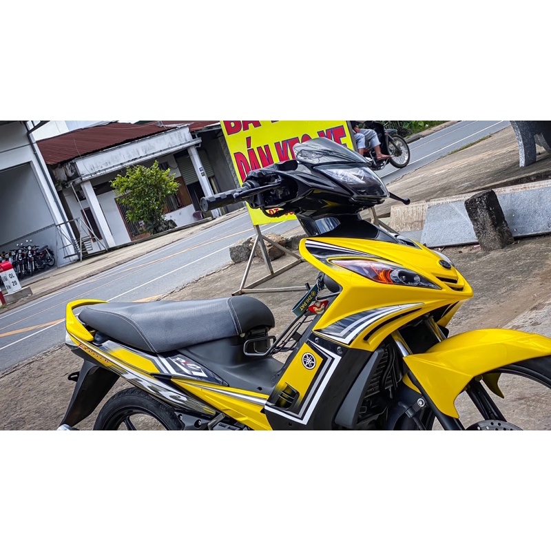 Tem rời Ex nhỏ mẫu Zin siêu nét cho xe màu đen vàng