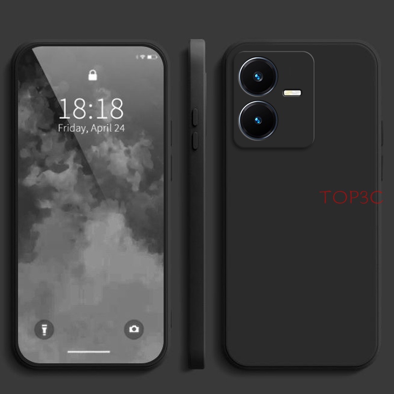 Ốp Điện Thoại Màu Trơn Cho Vivo Y22 Y22S Y20 Y20S Y12S U10 Y15S Y01 Y11 Y12 Y17 Y15 Y02S Y21S Y21 Y33S T1X Y16 YT