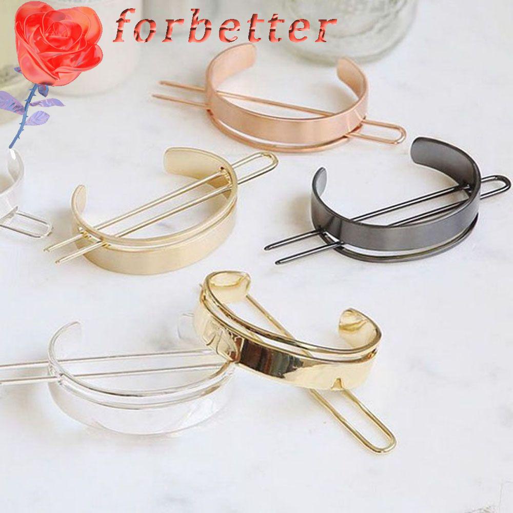 Kẹp Tóc Ghim Hợp Kim Hình Tròn Phong Cách Tối Giản