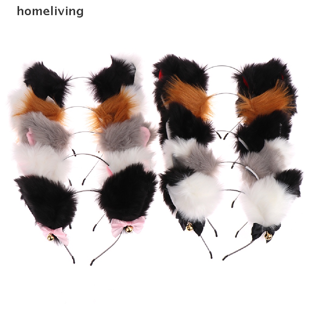 Cài Tóc Hình Tai Mèo Có Chuông 15 Màu Hóa Trang Halloween