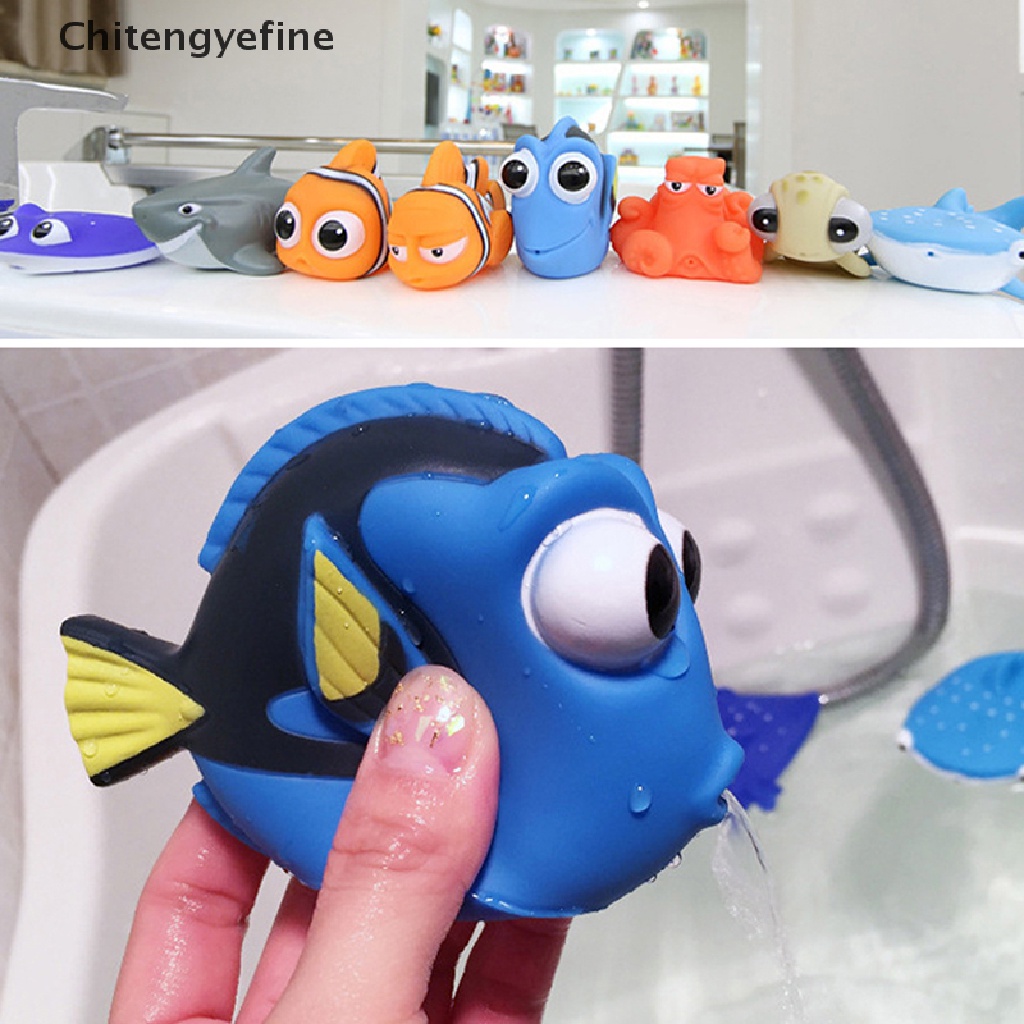 Đồ Chơi Bồn Tắm Bóp Nén Tạo Hình Nemo Dory Dễ Thương Cho Bé