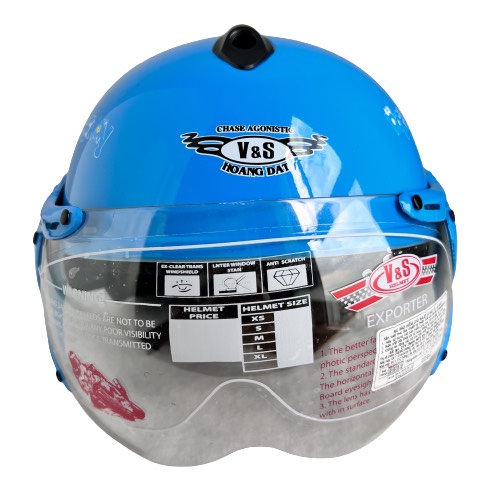 Mũ bảo hiểm trẻ em V&S Helmet - VS103KS Doreamon xanh dương - Phù hợp với bé từ 2 đến 5 tuổi, Bé nặng dưới 18kg