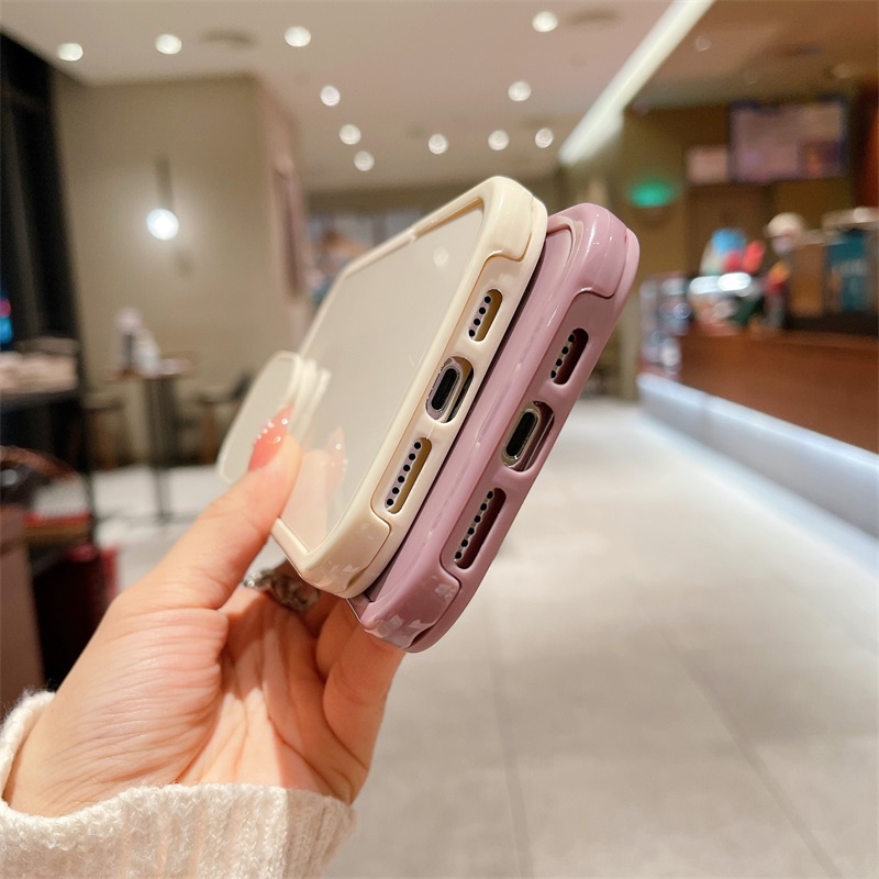 Ốp Điện Thoại Tráng Gương Màu Trơn Có Giá Đỡ Cho iPhone 13 Pro Max iPhone 14 iPhone 11 Pro Max iPhone 12 Pro Max