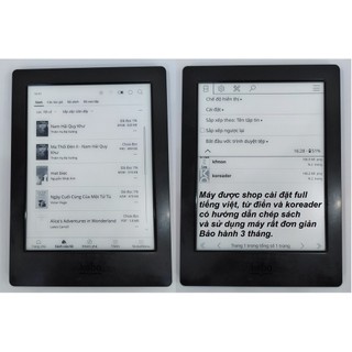 Máy đọc sách Kobo cài sẵn tiếng việt và KOReader - Tặng túi chông sốc
