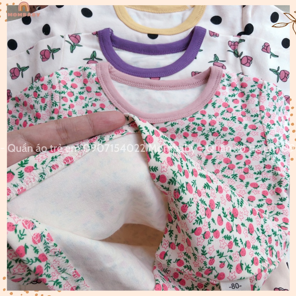 Bộ Dài Tay Hoạ Tiết Thun Cotton Co Dãn Cho Bé 8-28kg Thích Hợp Thu Đông