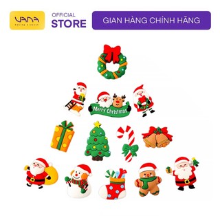 Que cắm trang trí bánh hoạ tiết giáng sinh xmas silicon christmas noel cây cắm bánh