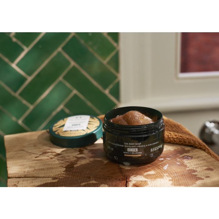 Tẩy tế bào chết da đầu Gừng cho tóc khô The body shop