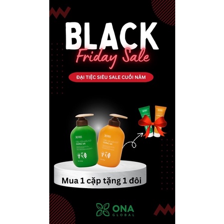 Xả Hàng. Combo Gel gội và xã Gừng Sả chai 500ml _ Cỏ Cây Hoa Lá