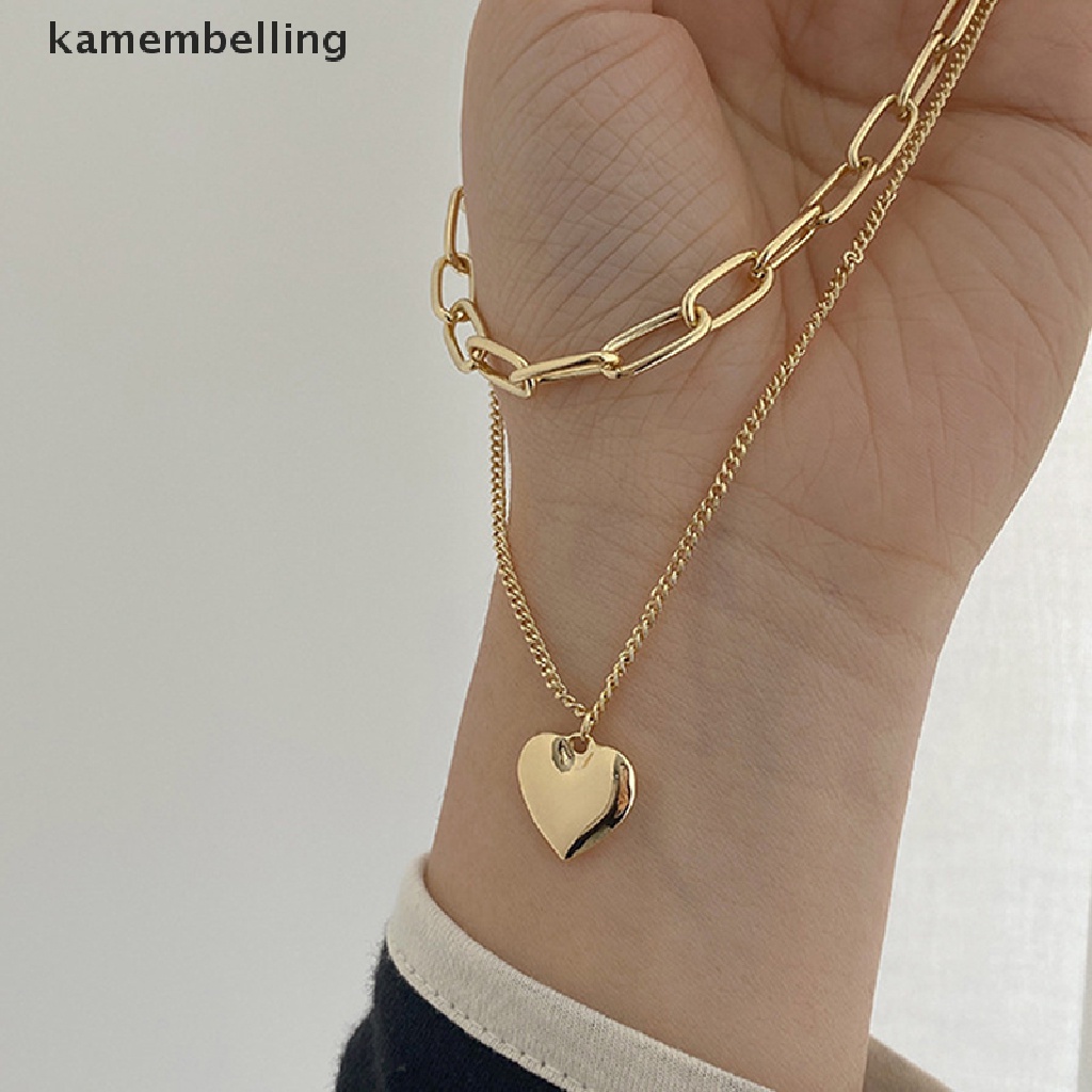 Vòng cổ Choker Nhiều Lớp Mặt Trái Tim Thời Trang Cho Nữ