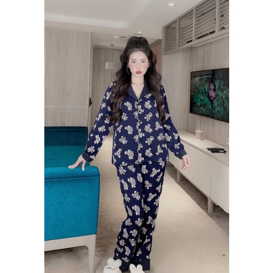 PIJAMA FREESIZE <60kg vừa hàng lụa mango cao cấp