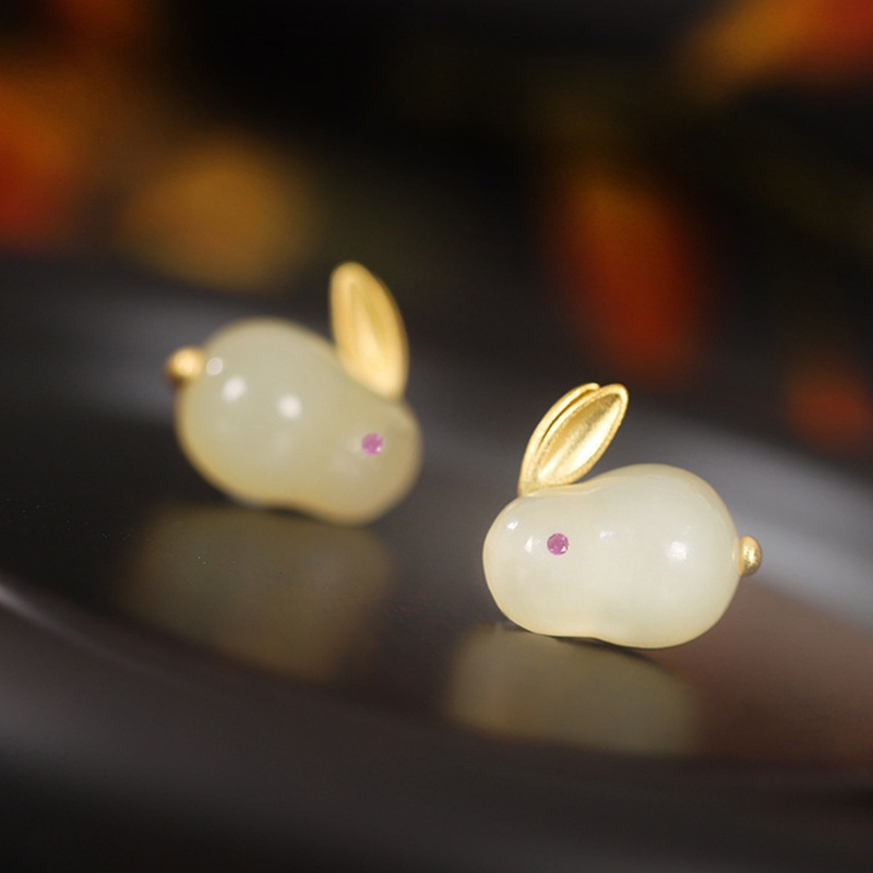 Set Nhẫn Và Vòng cổ Mặt Hình Thỏ Dễ Thương