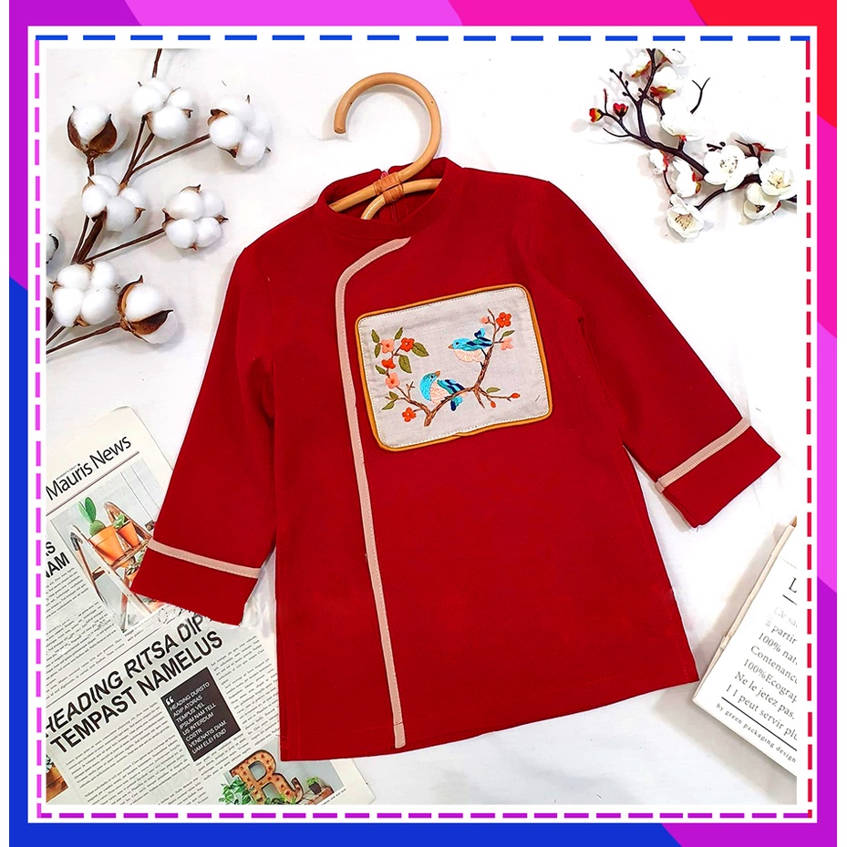 Áo dài cách tân Quang Dao cho bé trai - TC34 - junny closet 1968