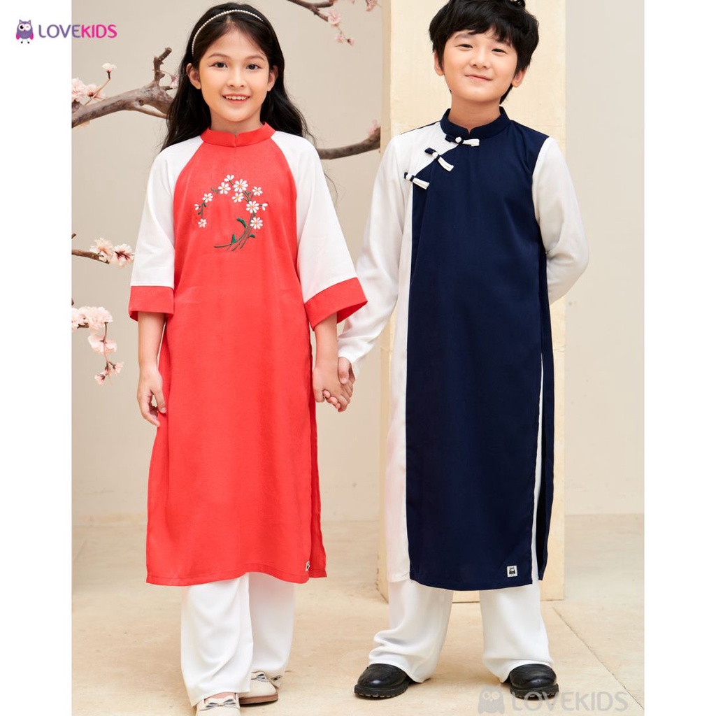 Áo Dài Bé Gái Lovekids, Daisy 03