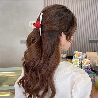Kẹp tóc , gấp tóc 11cm hình tim mờ LOVE