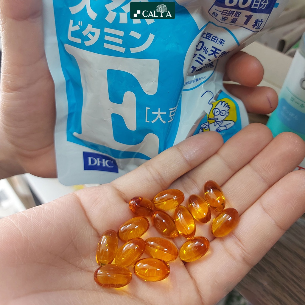 Viêm Uống DHC Vitamin E Nhật Bản Chống Lão Hóa, Tăng Cường Sức Khỏe - DHC Natural Vitamin E 30 Ngày/90 Ngày