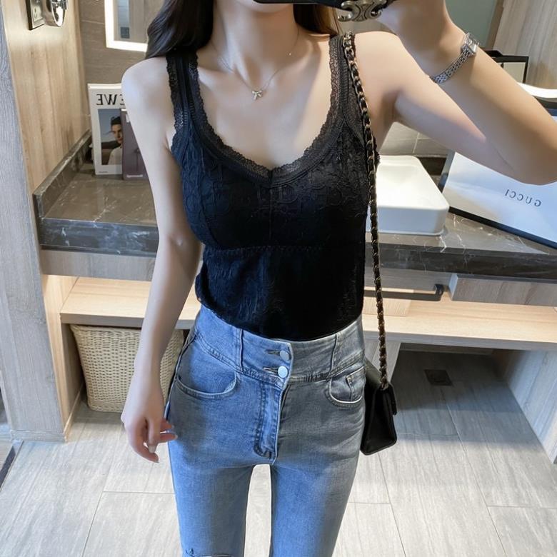 Áo Bra Nữ Myna  2 Dây Ren Lót Lông Dáng Dài Có Mút Nâng Ngực Màu Pastel 6555