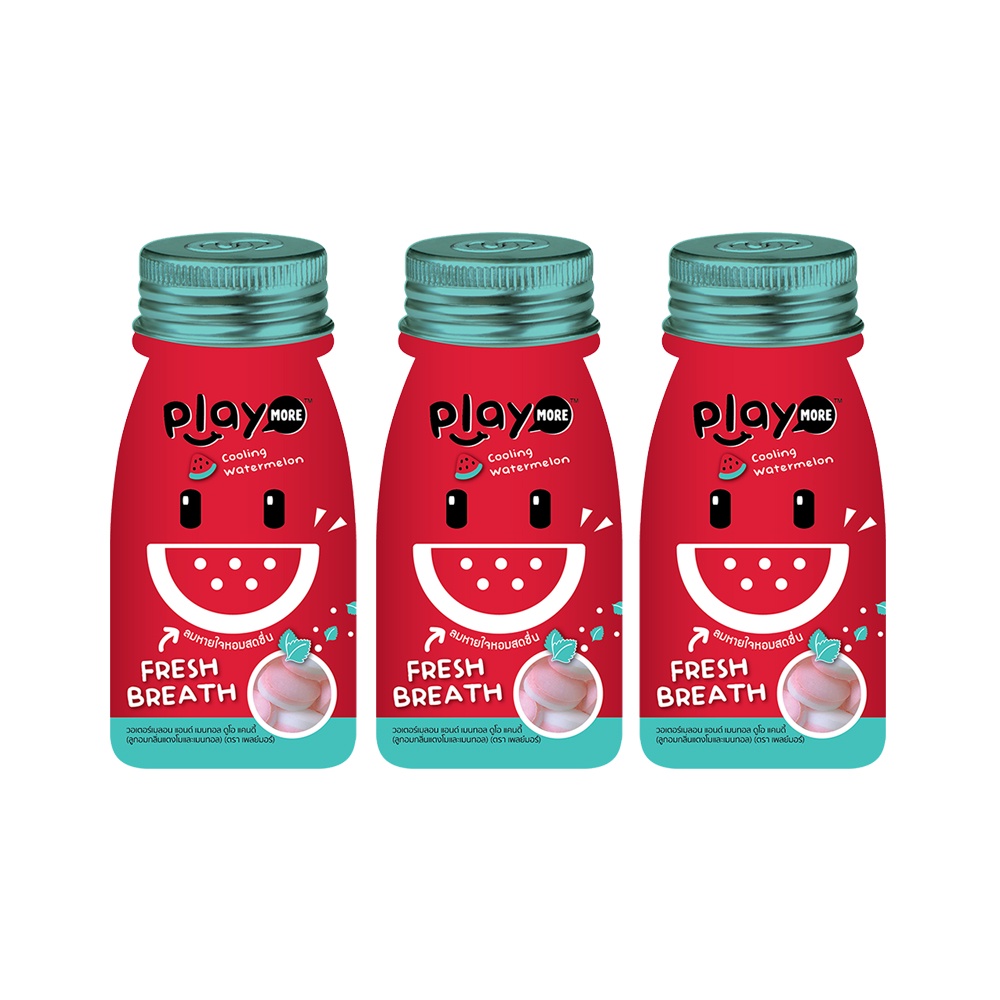 Kẹo ngậm the vị dưa hấu Playmore Thái Lan 12g