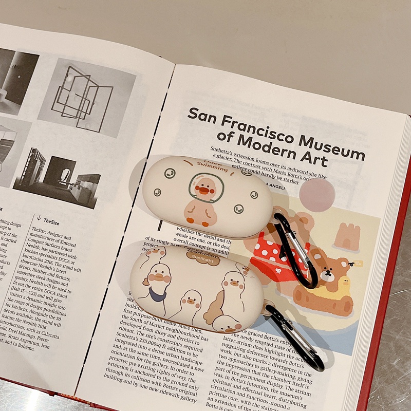 Vỏ Bảo Vệ Hộp Sạc Tai Nghe HUAWEI Freebuds SE Hình Trái Đào / Phi Hành Gia / Gấu Dễ Thương Cho Cặp Đôi