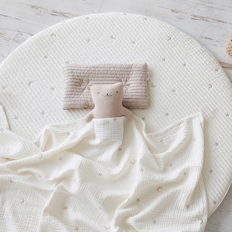 Chăn Cotton Mỏng 6 Lớp Phong Cách Hàn Quốc Cho Bé