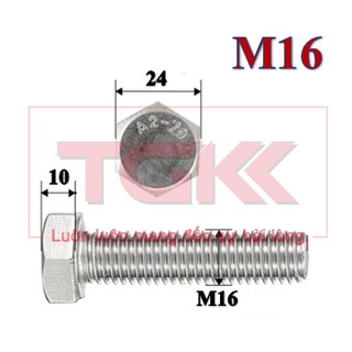 Bulong inox 201 m16
