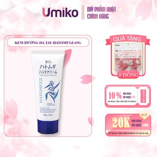 Kem Dưỡng Da Tay Ý Dĩ Reihaku Hatomugi Hand Cream 65g Chiết Xuất Hạt Ý Dĩ Cấp Ẩm Cho Da Tay - Umiko Beauty