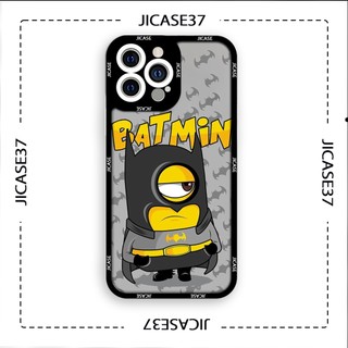 Ốp lưng iphone và samsung xiaomi oppo cạnh vuông Jicase minion batman 