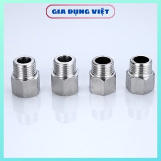 Lơ vuông inox bóng d15 dùng cho ngành nước - đầu nối zen ngoài phi 21 - pk107