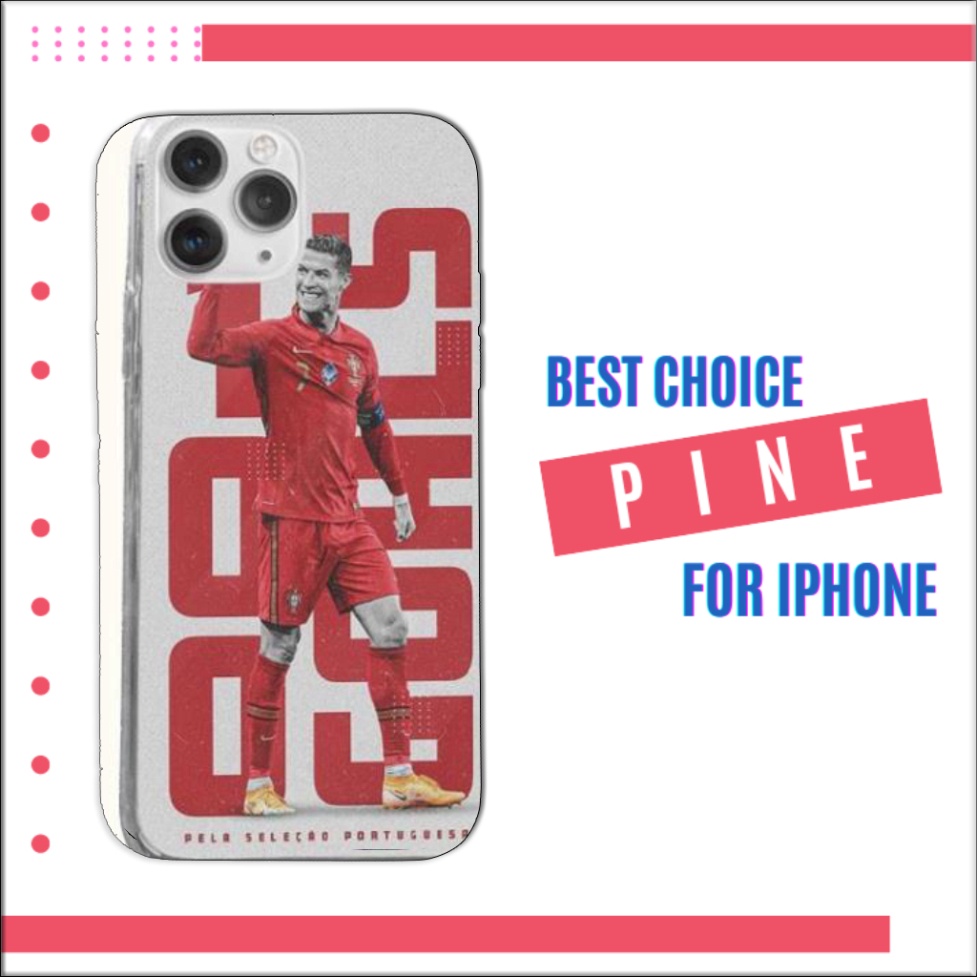 Ốp lưng CR7 quyết tâm trong màu áo tuyển Bồ Đào Nha cho iphone 6 7 8 Plus 11 12 Pro Max X Xr FOO20210244