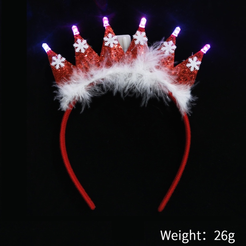 Cài Tóc Đèn Led Lấp Lánh Phong Cách Giáng Sinh