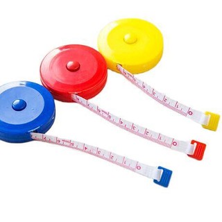 Thước dây cuộn tròn 1,5m rút gọn có nút ấn thu gọn tự động, thước đo dây kéo tiện lợi nhỏ gọn