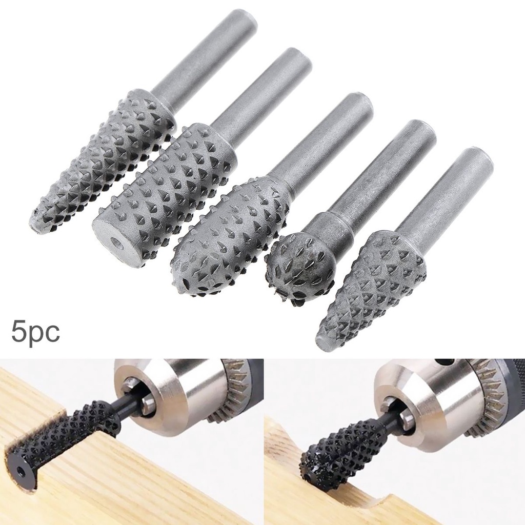 Bộ 5 Mũi Mài Gỗ 1 / 4 "