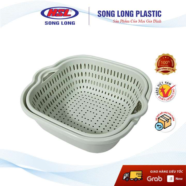 Bộ Rổ Chậu Đa Năng - Size Bé - Trung - Đại- Song Long