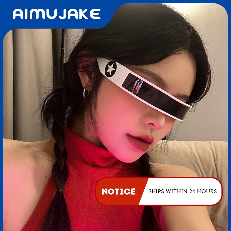 (AIMUJAKE) COD Kính Mát Y2K Millennium Gọng Nhỏ Hình Ngôi Sao Năm Cánh Mới Cho Nam Và Nữ