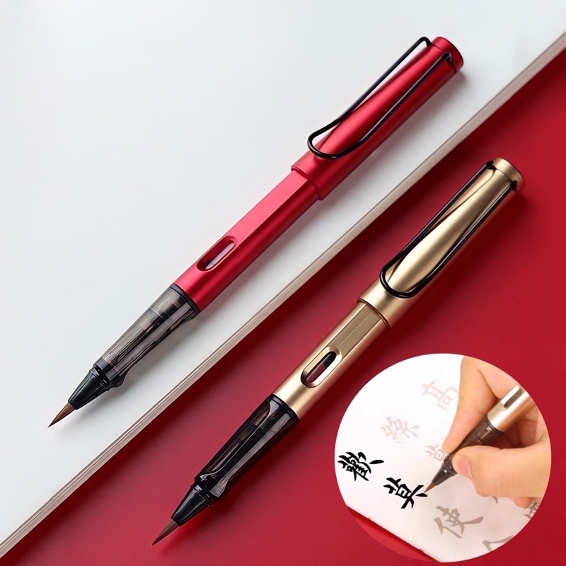 Bút mực lông viết thư pháp có thể bơm mực tiện dụng