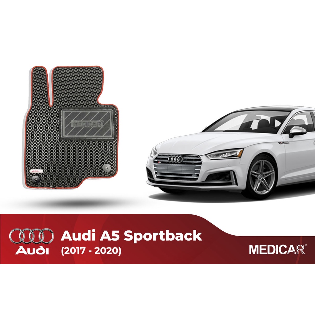 Thảm lót sàn ô tô Medicar xe Audi A5 Sportback  - chống nước, không mùi, ngăn bụi bẩn