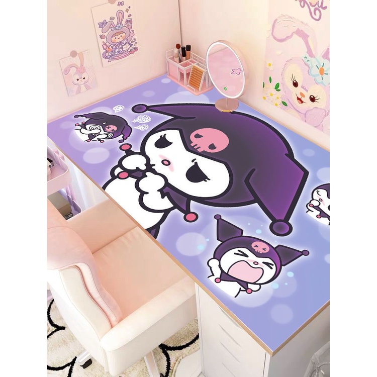 [Liên Hệ Tùy Chỉnh Kích Thước Tùy Chỉnh] Khăn Trải Bàn Bằng Da Mềm Chống Dầu Chống Nước In Hình Hoạt Hình Có Thể Xóa Được Cho Học Sinh Trẻ Em