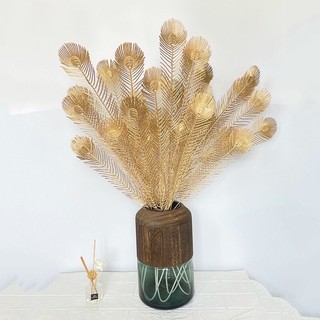 Đuôi công đồng, lông đuôi công mạ đồng, cành công đồng