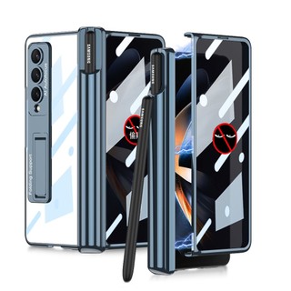 Ốp điện thoại mặt kính có ngăn đựng bút cho samsung galaxy fold 4 samsung z fold 4